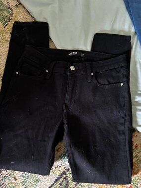 jeans size 27p petite  black denim pants jeans womens stretch 27